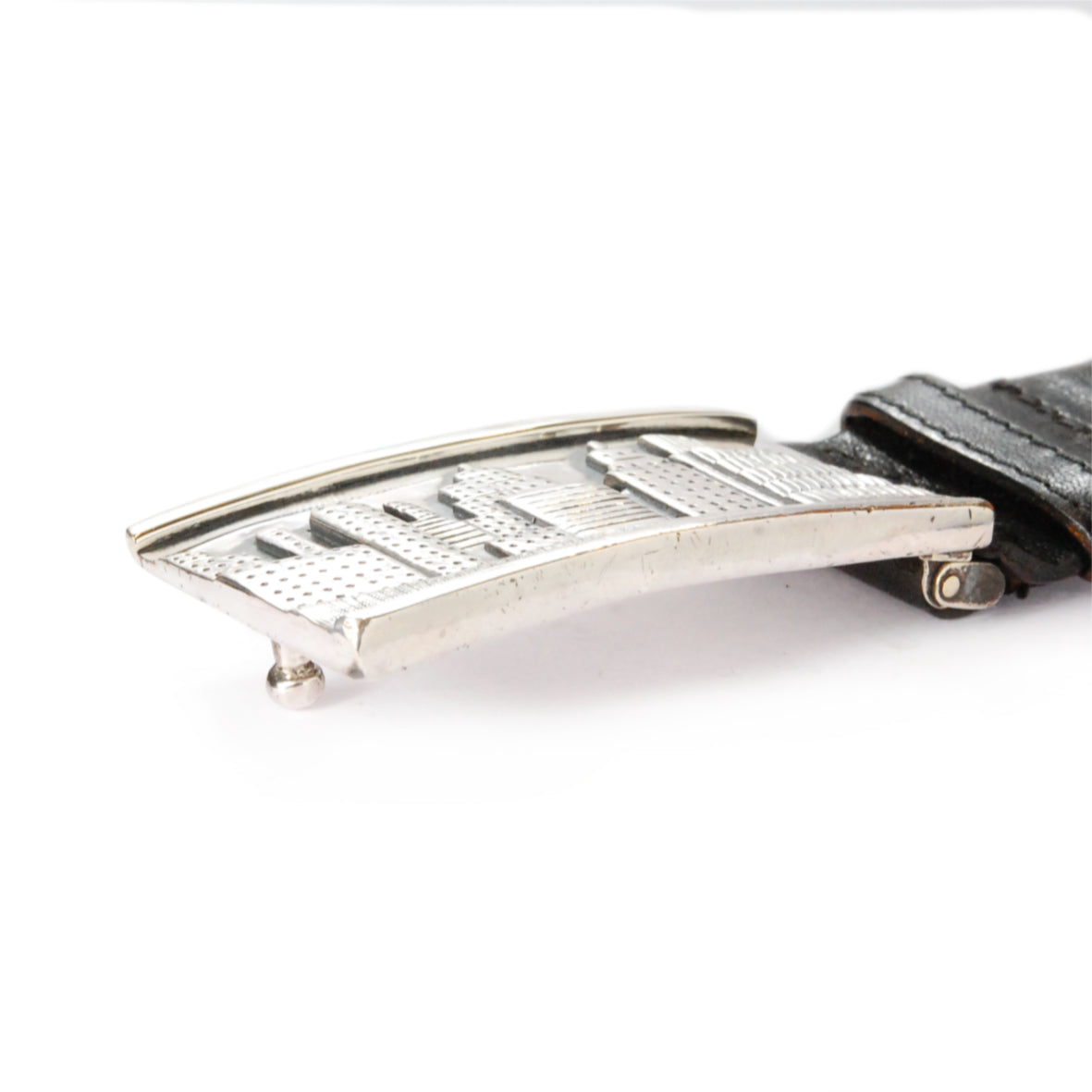Silver Belt Buckle SKYLINE of METROPOLIS