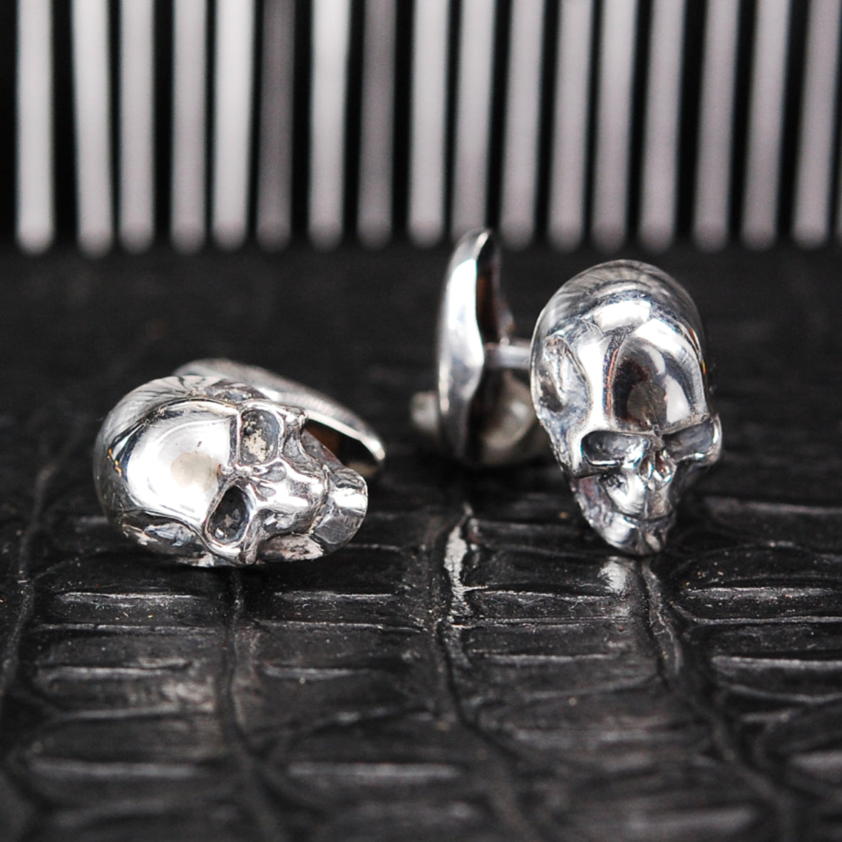 Silver Cufflinks SKULL 20