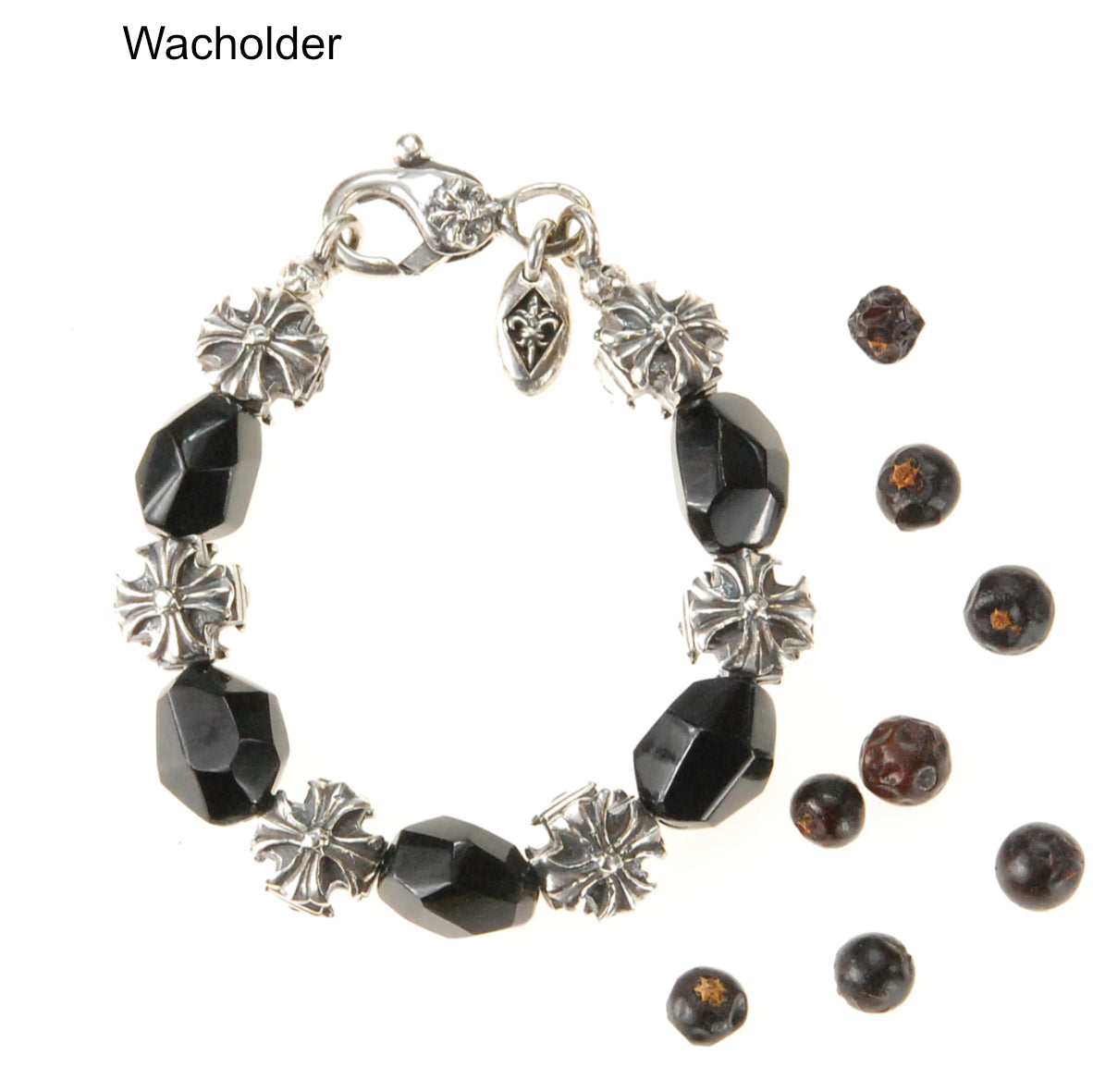 Silberarmband MALTESERKREUZE und STEINROCKS