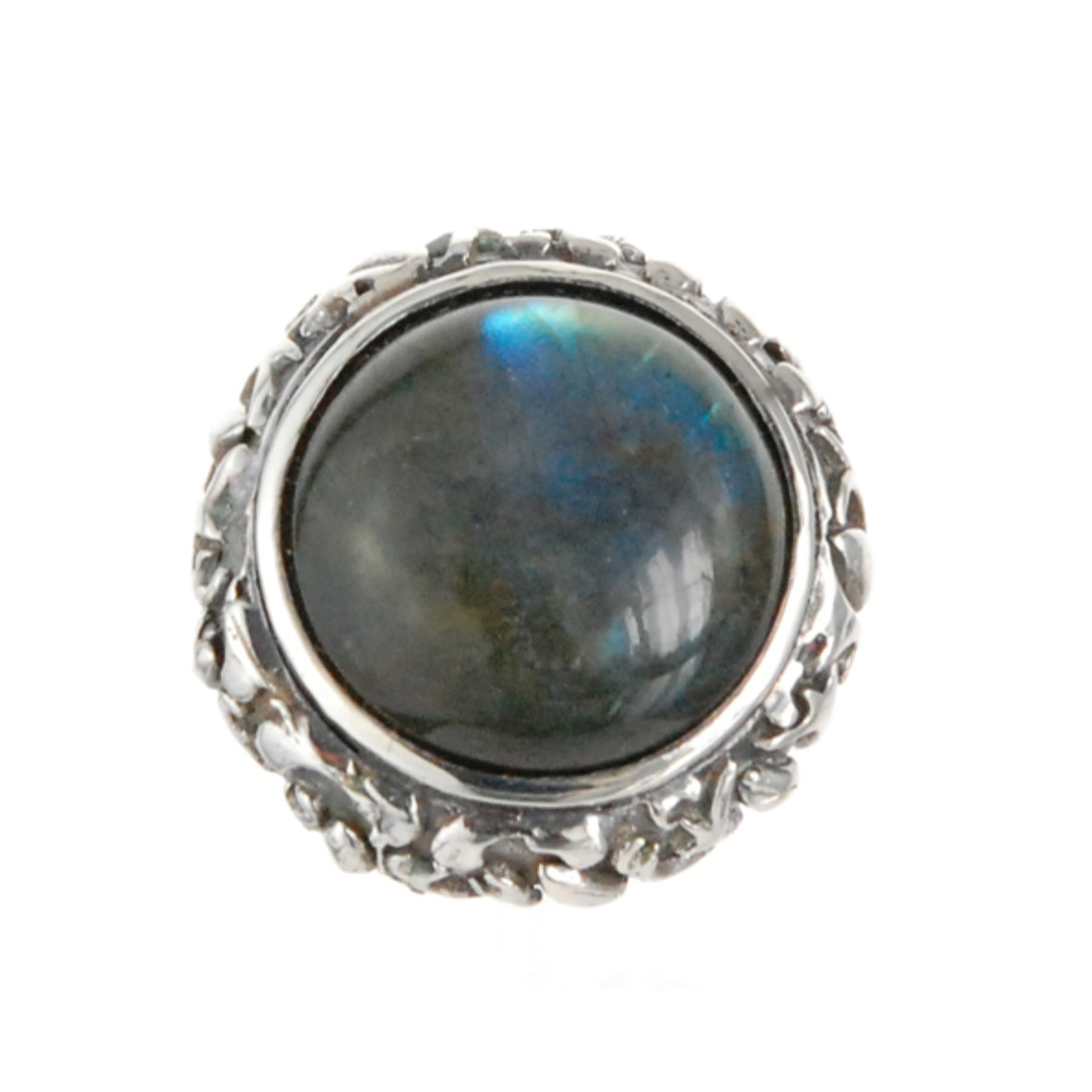 Silberne Manschettenknöpfe rund FF GARDEN AT NIGHT