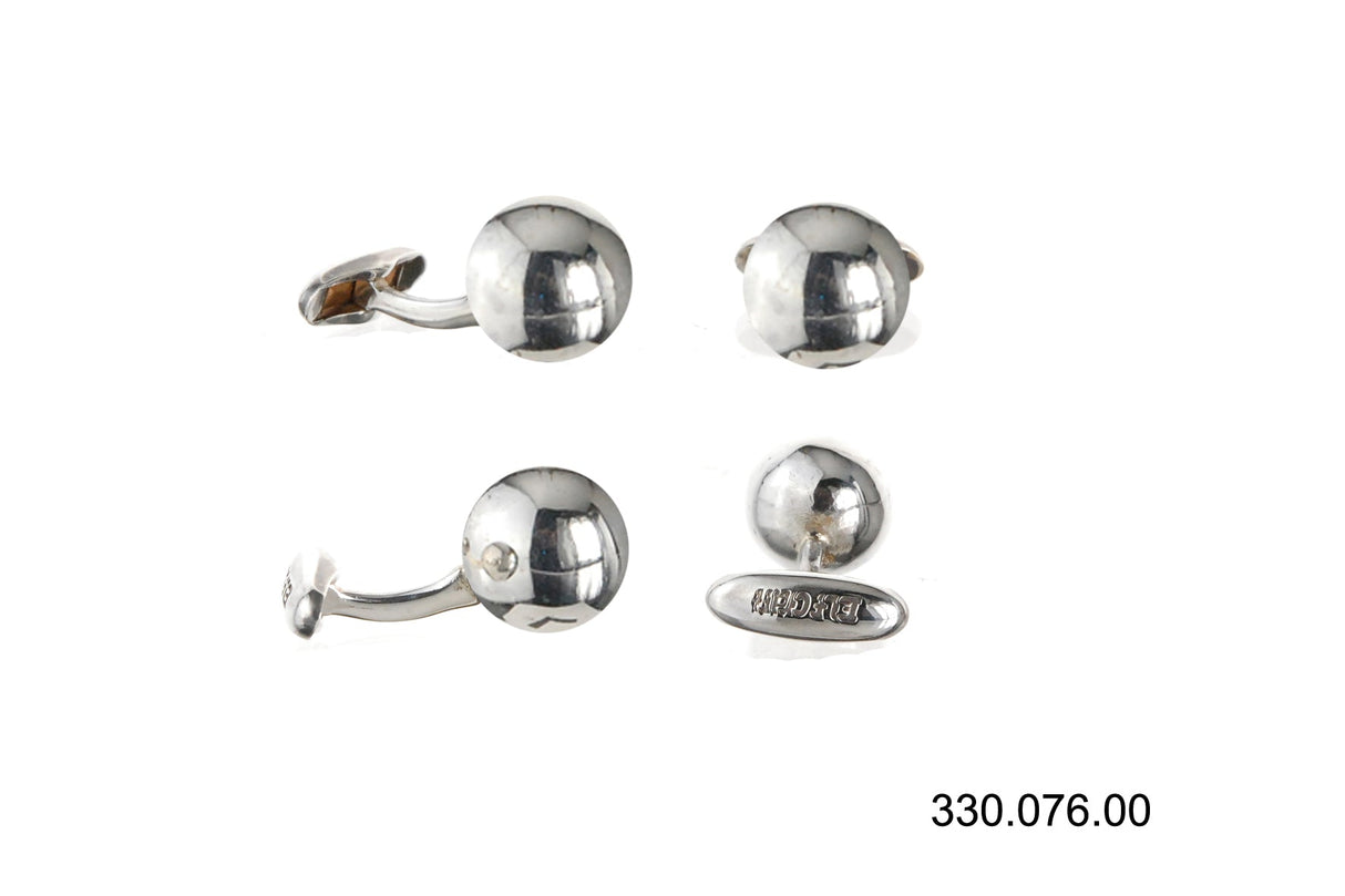 Silver Cufflinks BULLET Plain