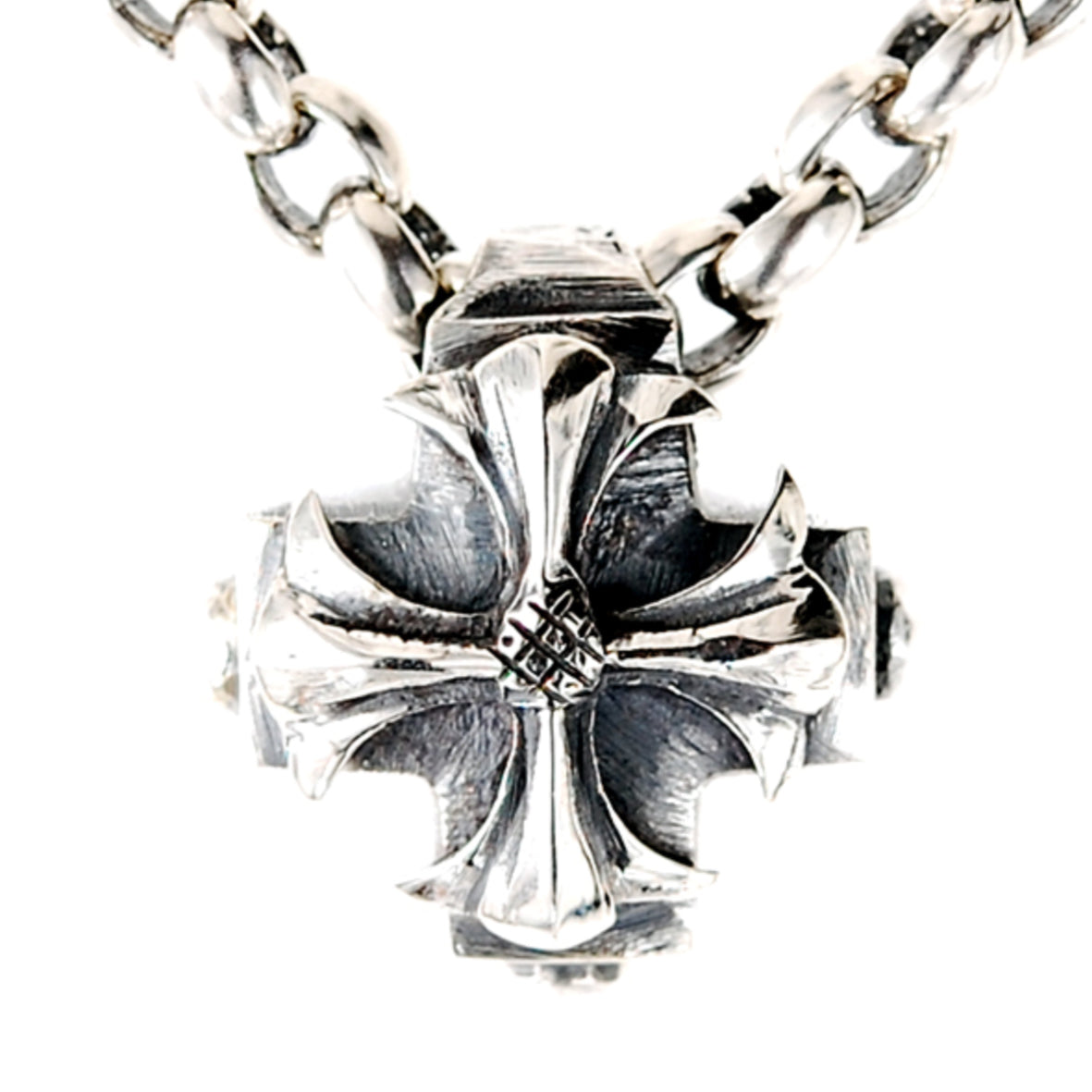 Silver Pendant Greek Cross Body with Hole and MALTESER CROSS 20