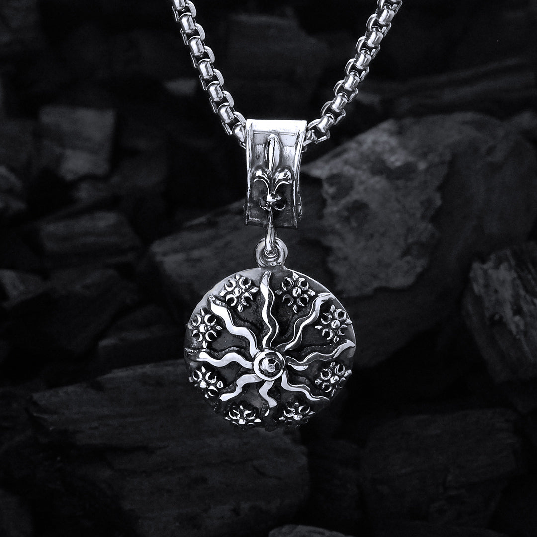 Silver Pendant SUN and PLANETS 30