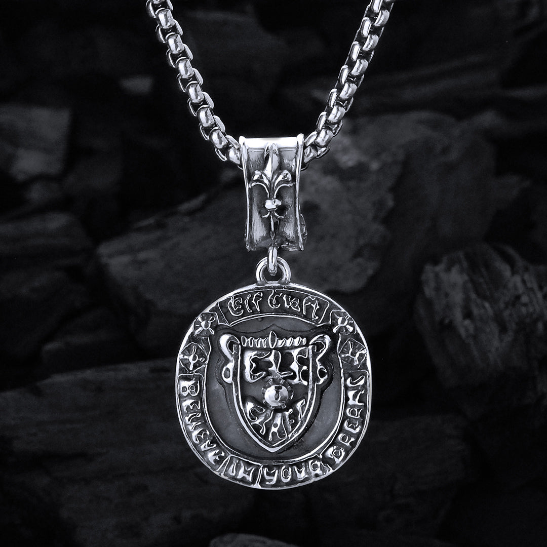 Silberanhänger SHIELD auf BELIEVE Coin L