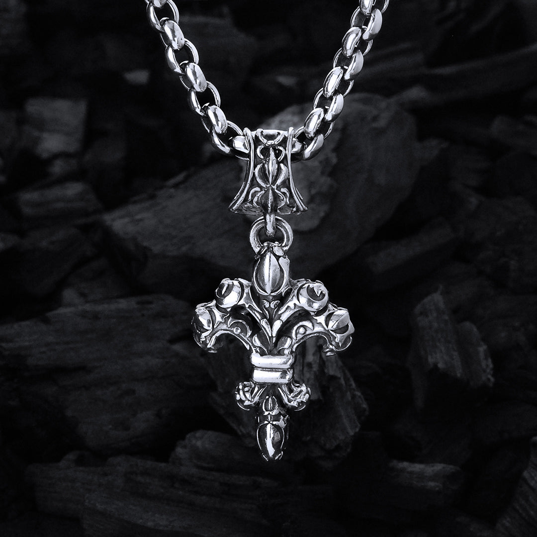 Silver Pendant Crosslily M GARDEN AT NIGHT