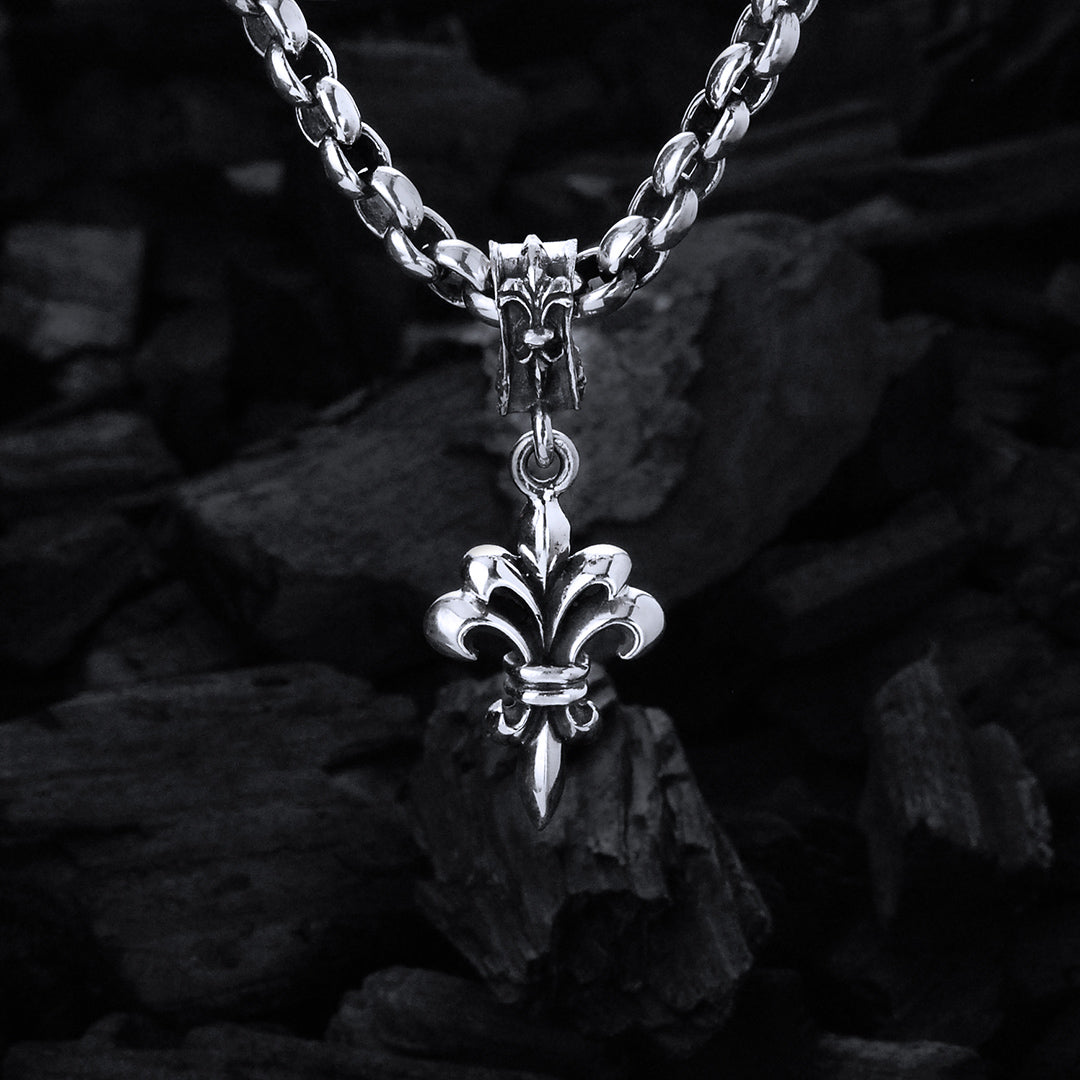 Silver Pendant LILY s with Lily Loop Flat