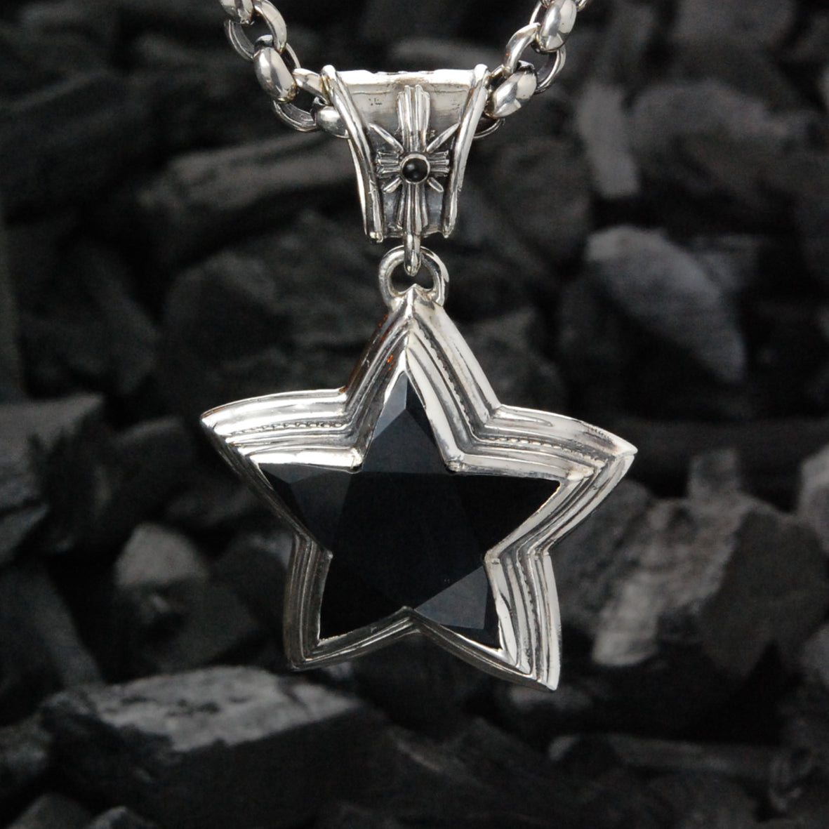 Silver Pendant Starbuck L 50mm