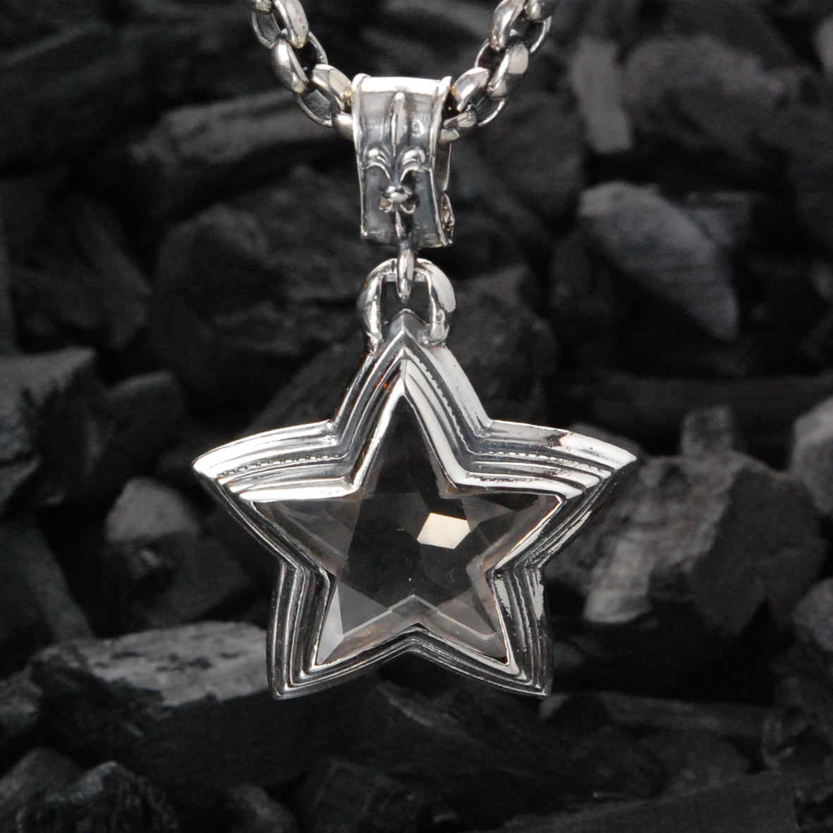 Silver Pendant Starbuck L 50mm