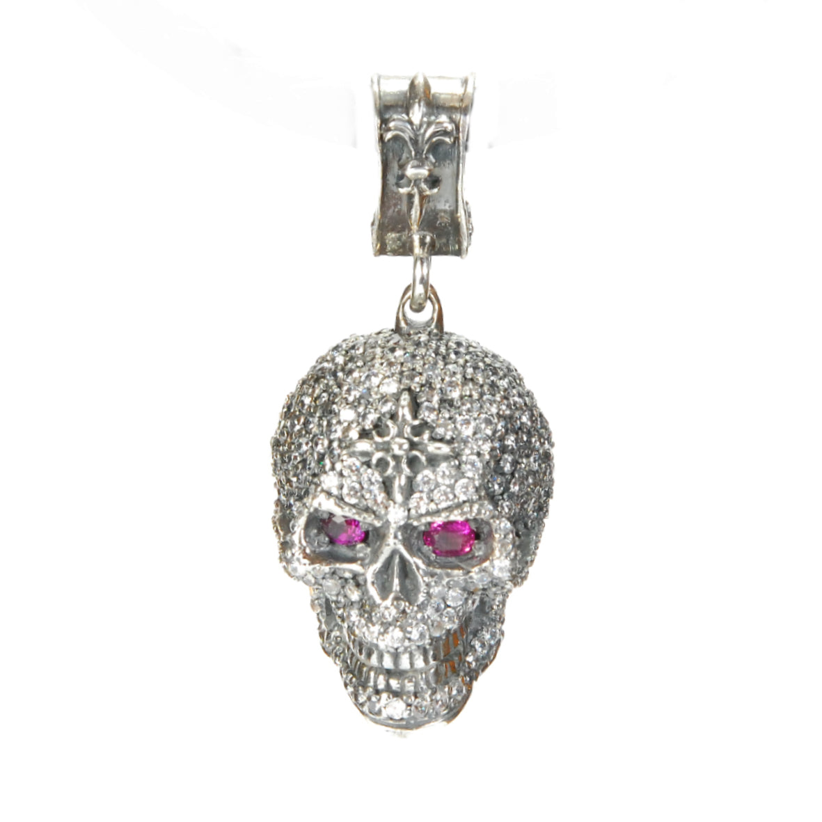 Silberanhänger SKULL XL Pave´ 40