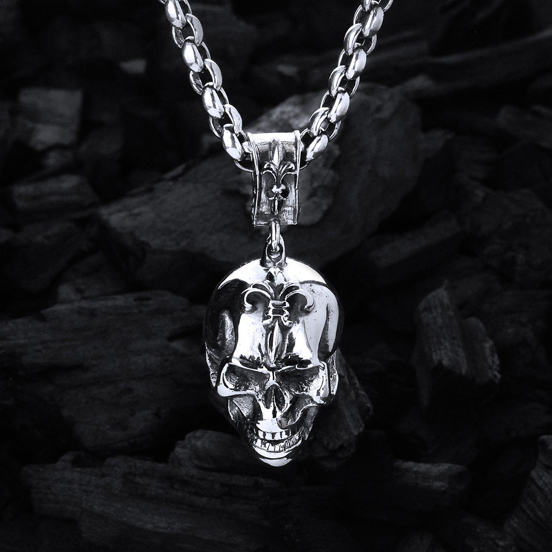 Silberanhänger TOTENKOPF XL 40
