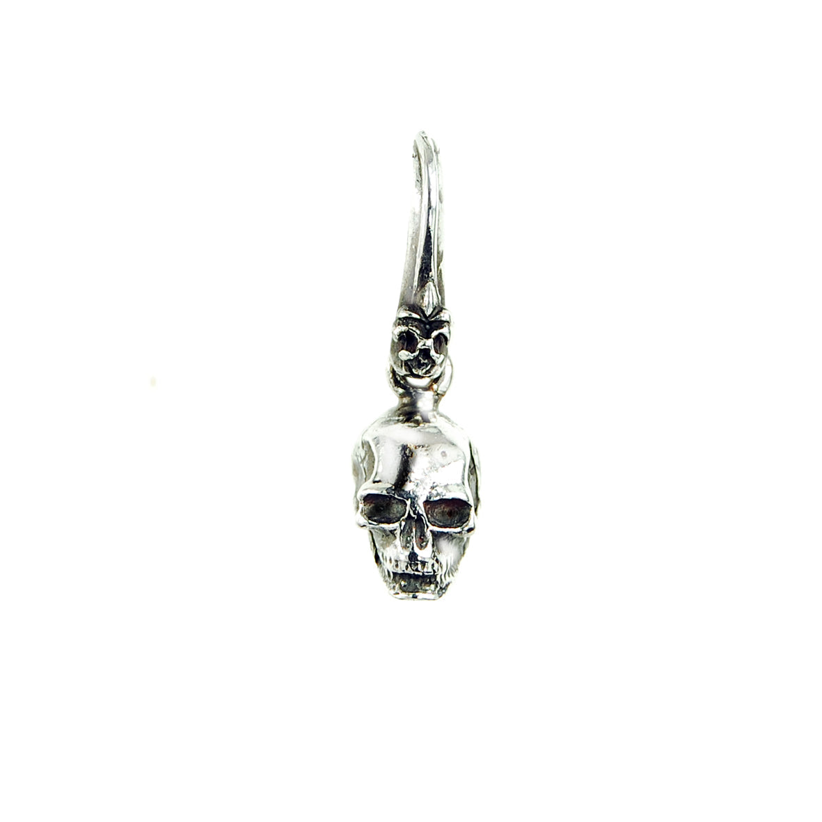 Silver Pendant SKULL XS with Lily Hook