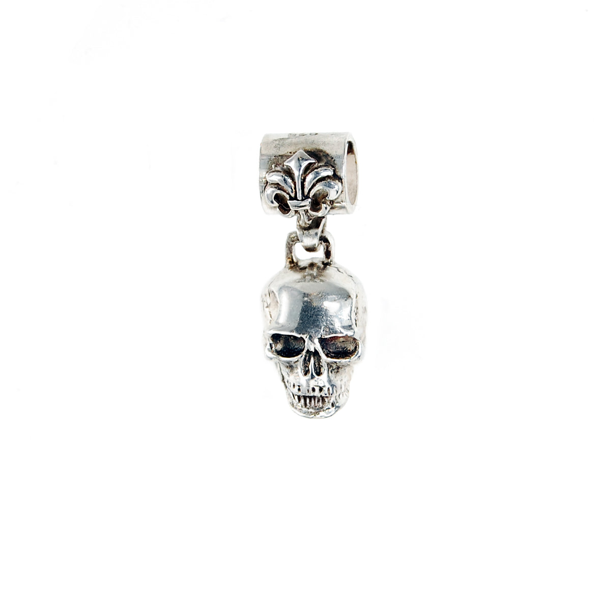 Silver Pendant SKULL XS with Lily Loop
