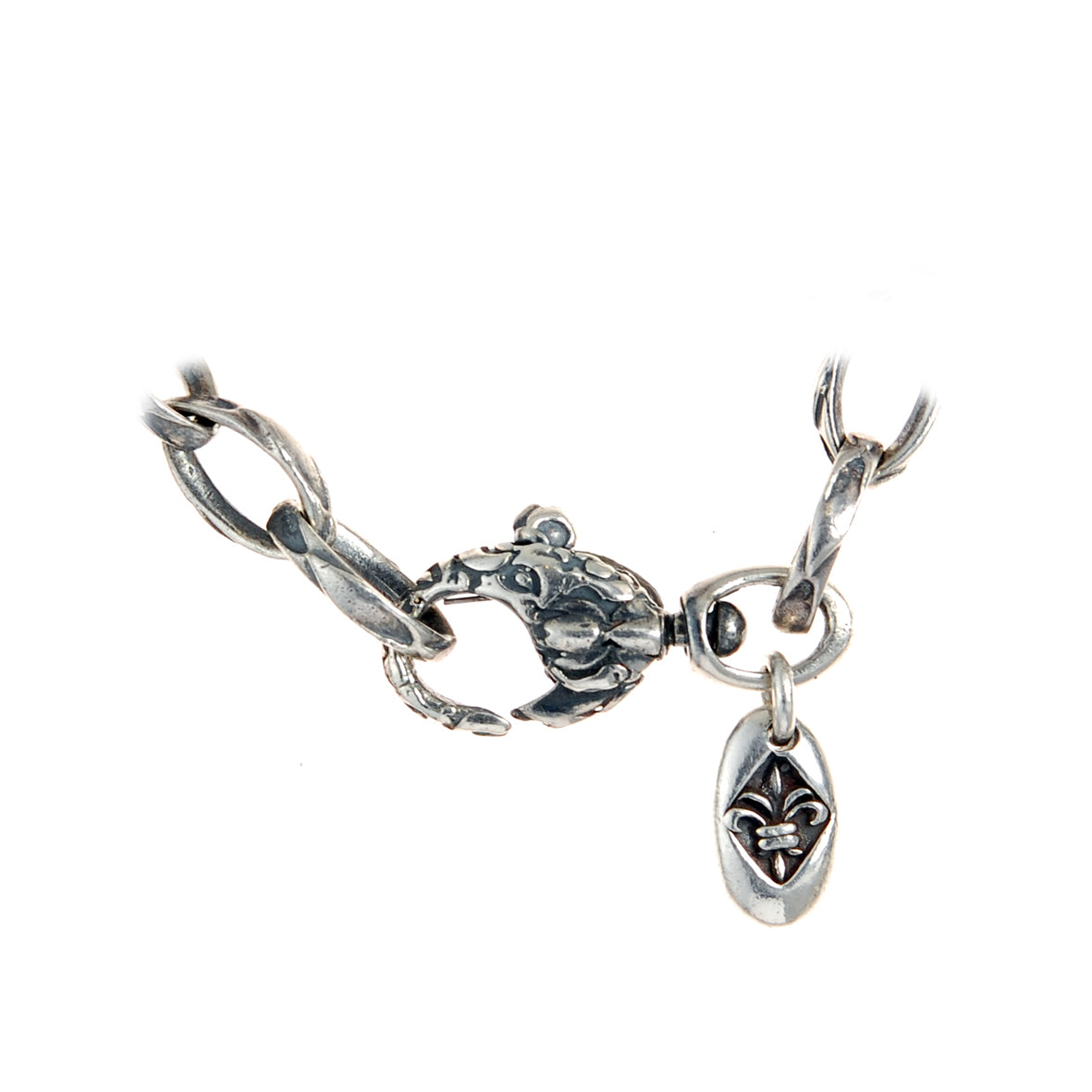 Silver Neckchain NAVETTE Chain M Dragon Scales