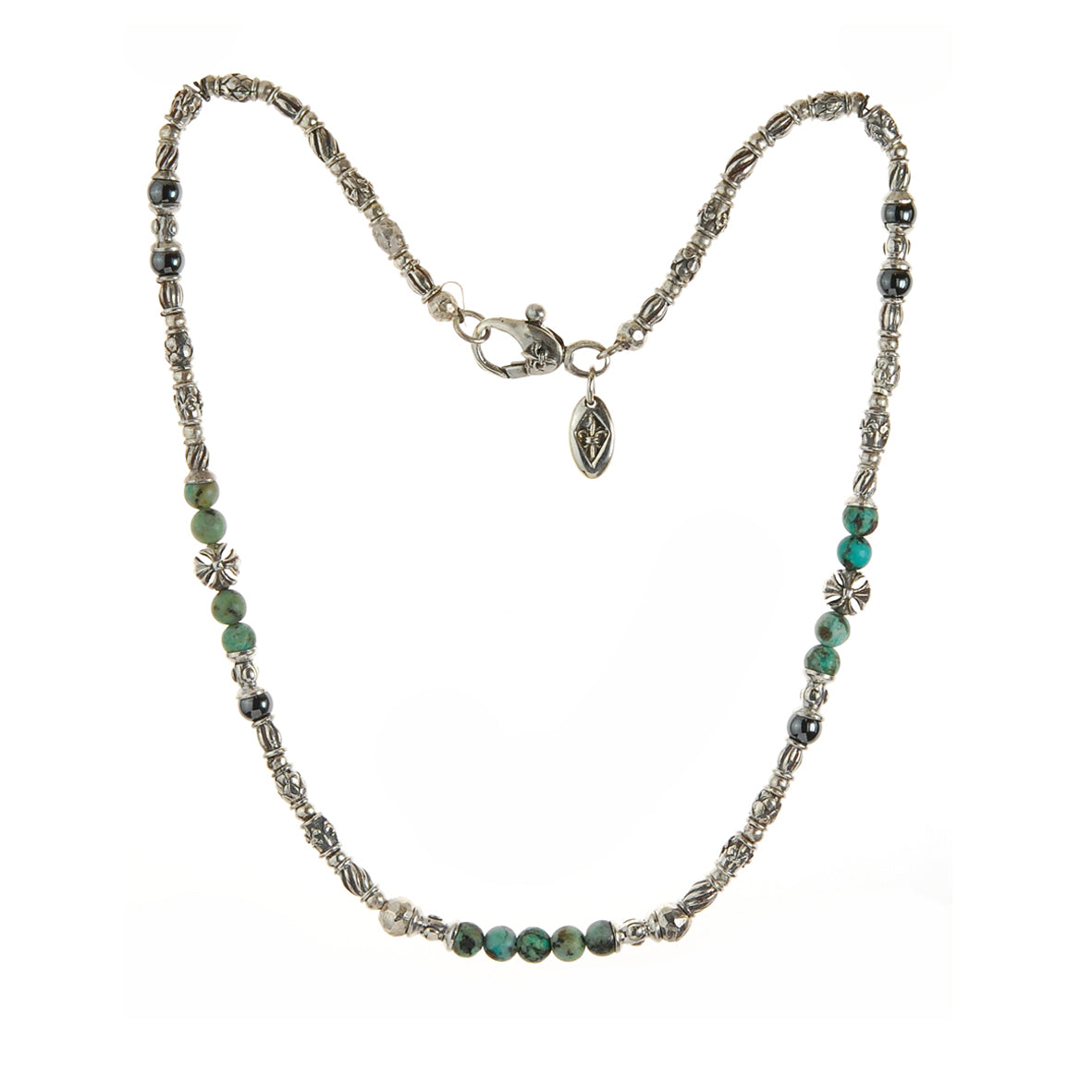 Silver Necklace TUBES Elfin Lilies Dragon Scales Spirals Stars with MALTESER CROSS and Beads