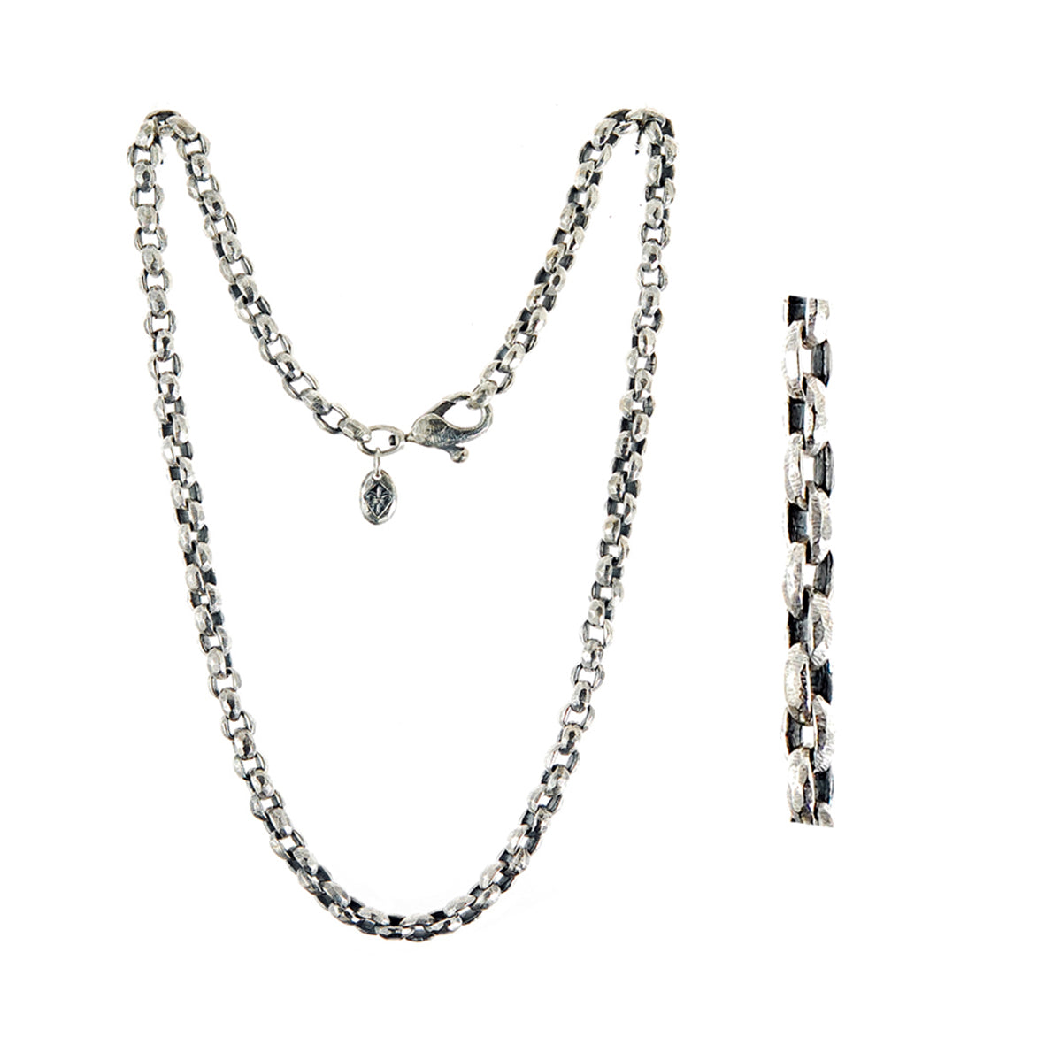 Silver Neckchain PEA s Chain XXS faceted