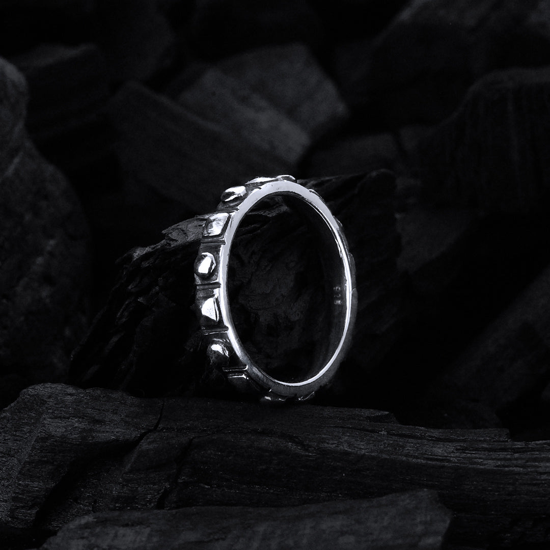 Silver Ring Slim PYRAMIDES
