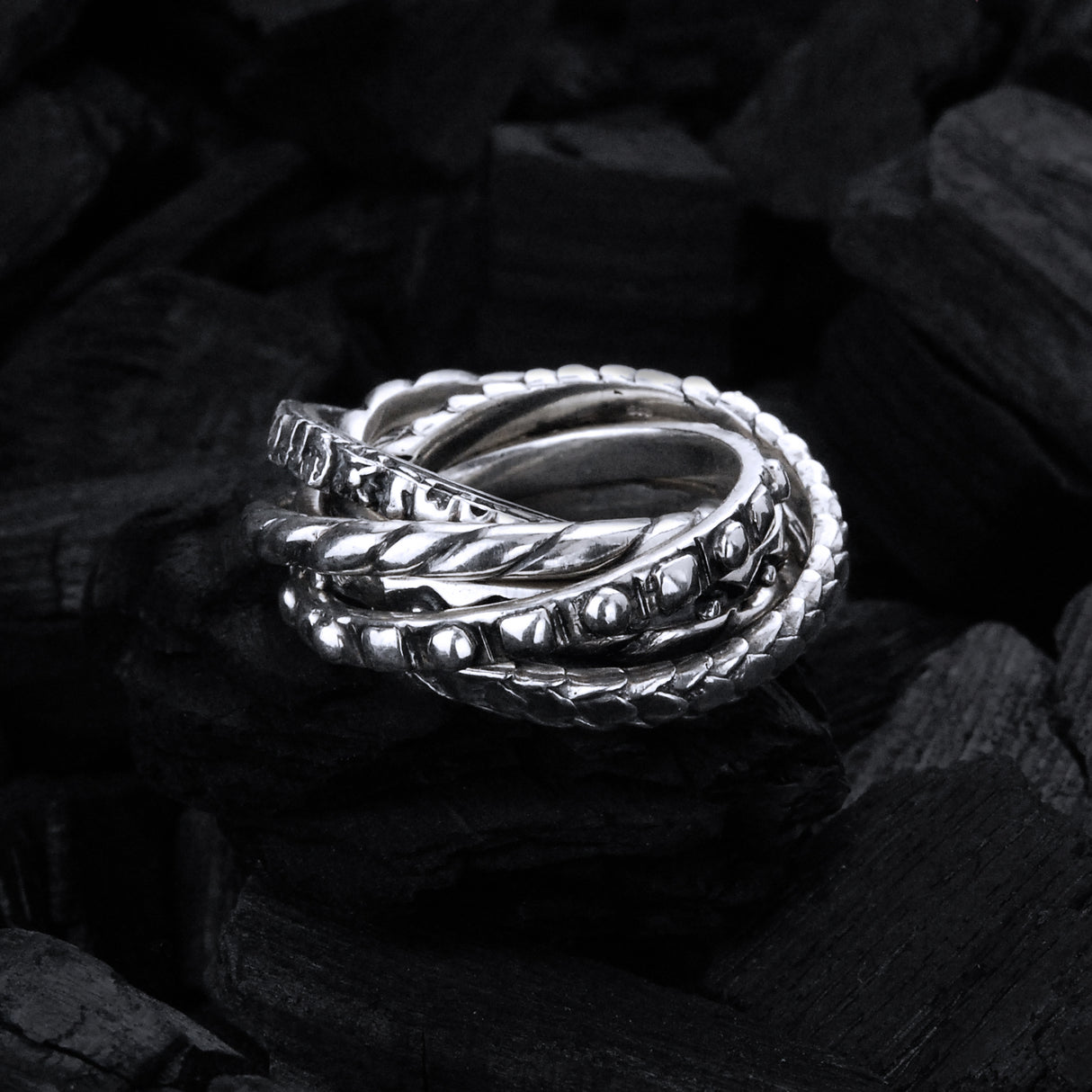 Silver Ring SIX Band