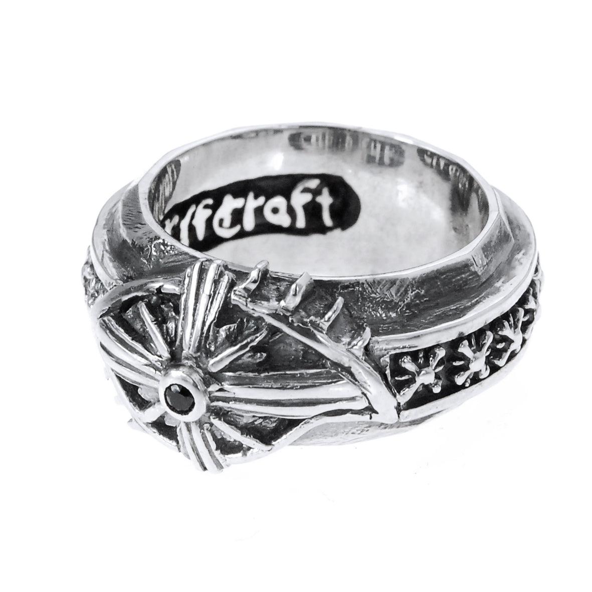 Silver Ring with M-Star Band and The THIRD EYE View