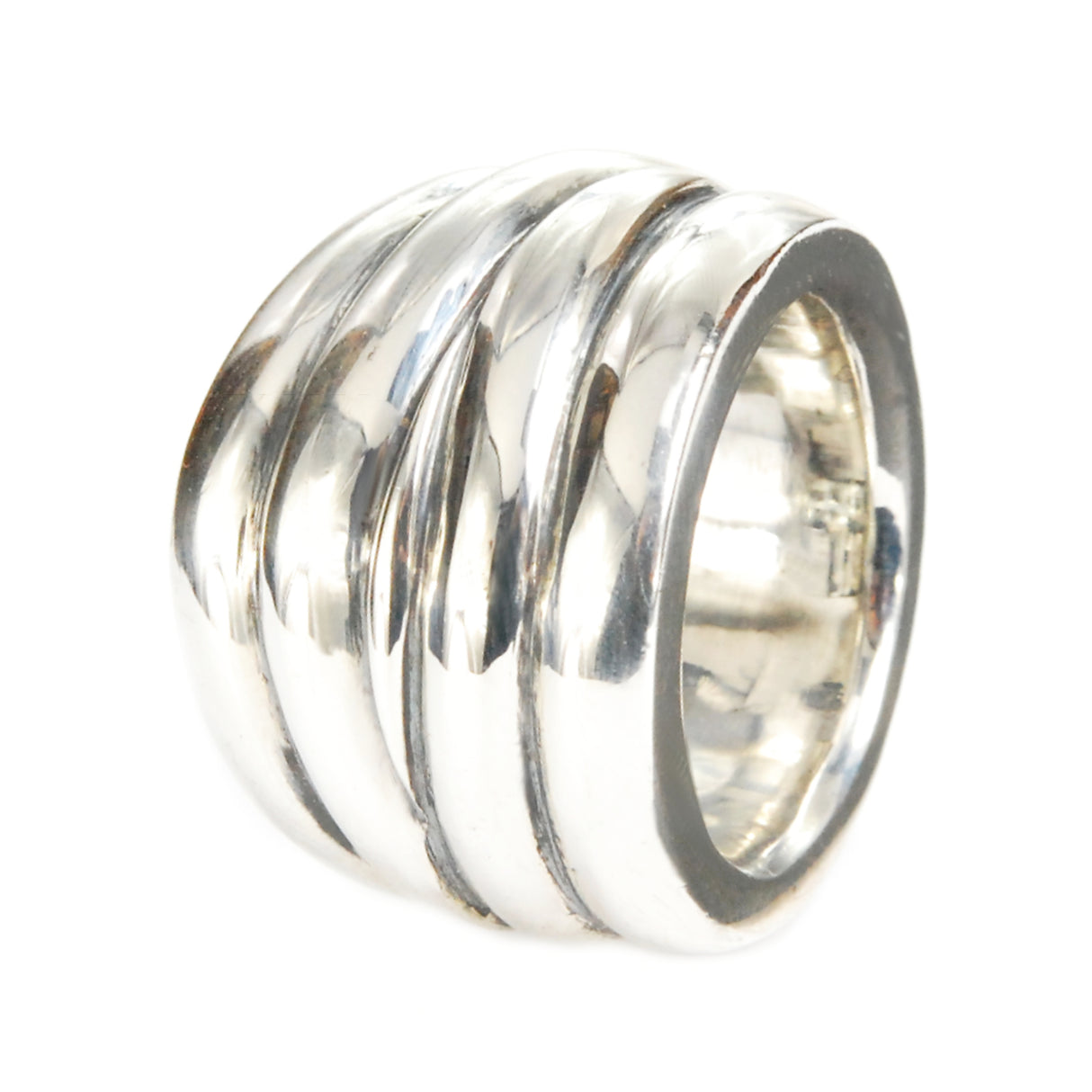 Silver Ring Plain SOLID BANDS M