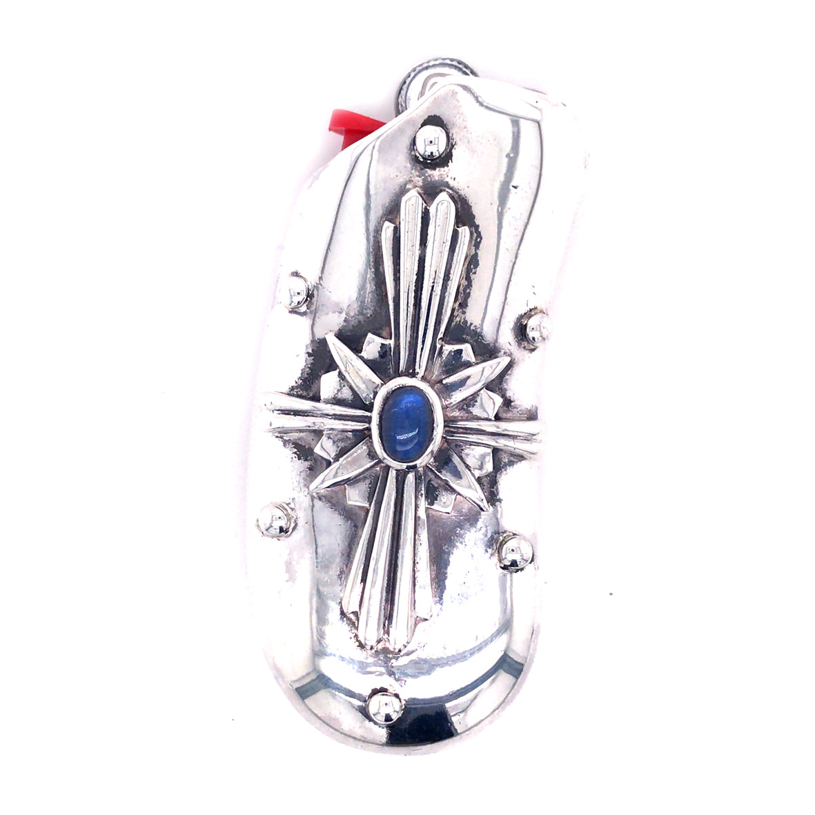 Silver Lighter Cover MORNING STAR with MOONSTONE