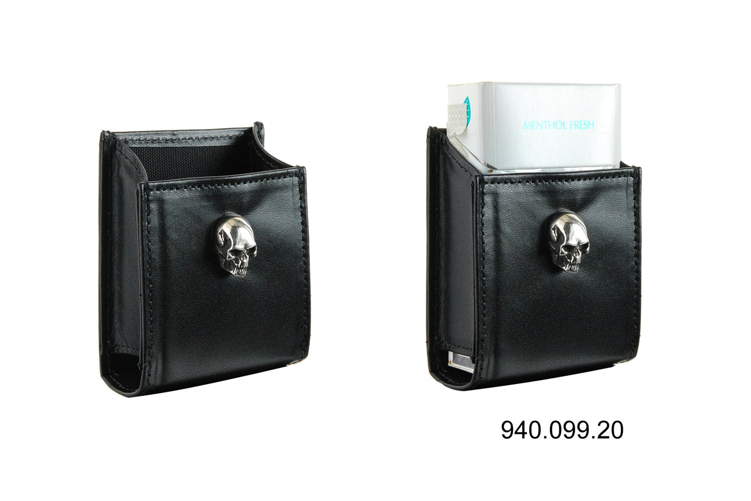 Cigarette Box Cover with SILVER SKULL