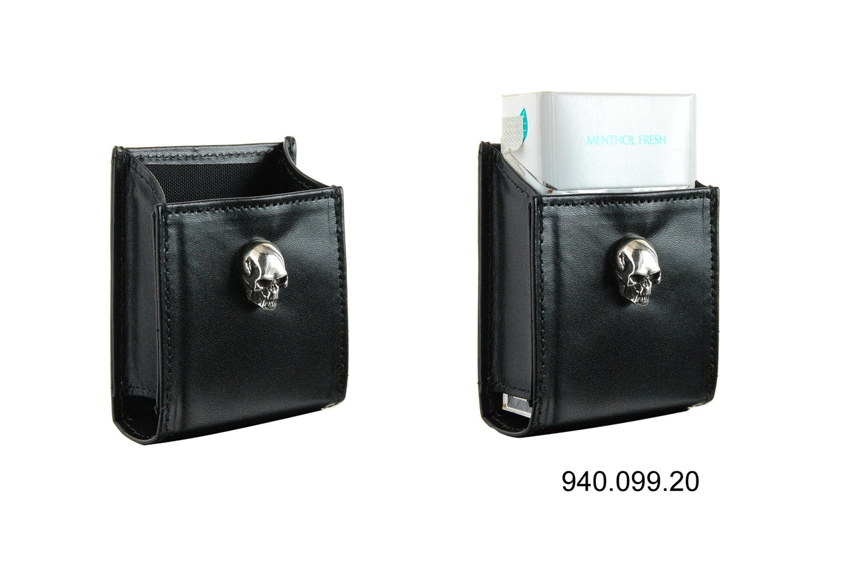Cigarette Box Cover with SILVER SKULL