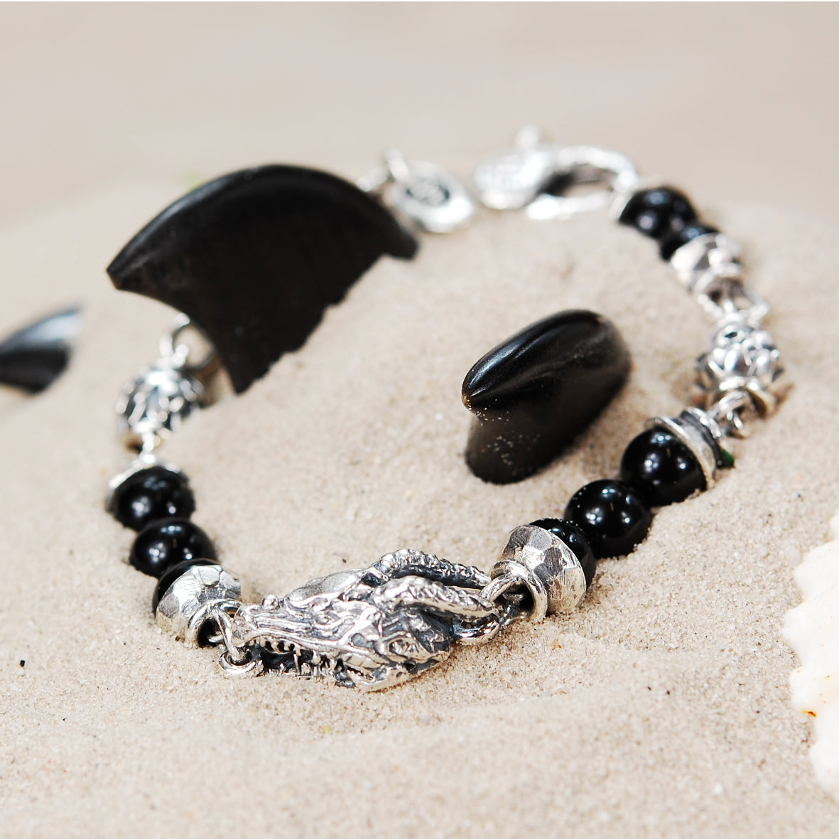 Bracelet Beads and Silver DRAGON and DRAGON SCALES Balls