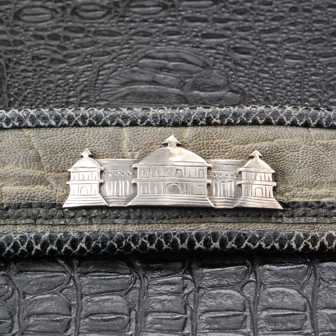 Beltstrap Exot.Leather and Silver City Parts and SKYLINE Buckle