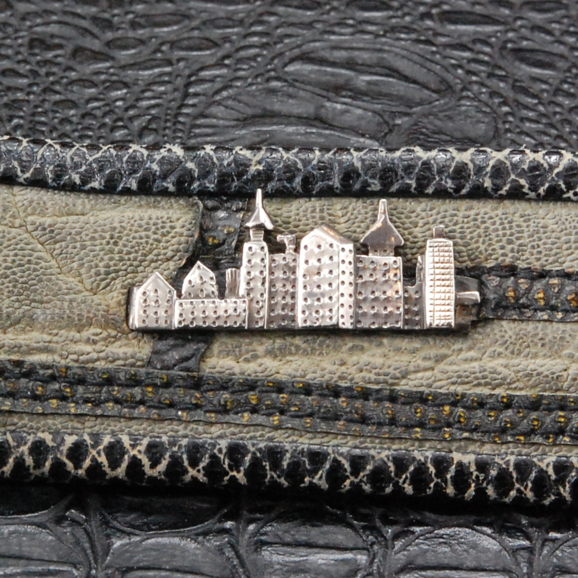Beltstrap Exot.Leather and Silver City Parts and SKYLINE Buckle