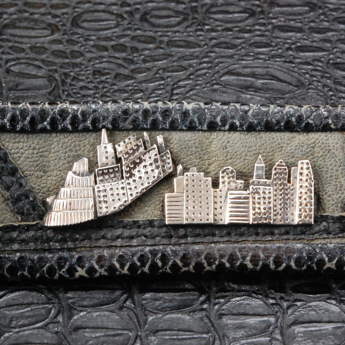 Beltstrap Exot.Leather and Silver City Parts and SKYLINE Buckle