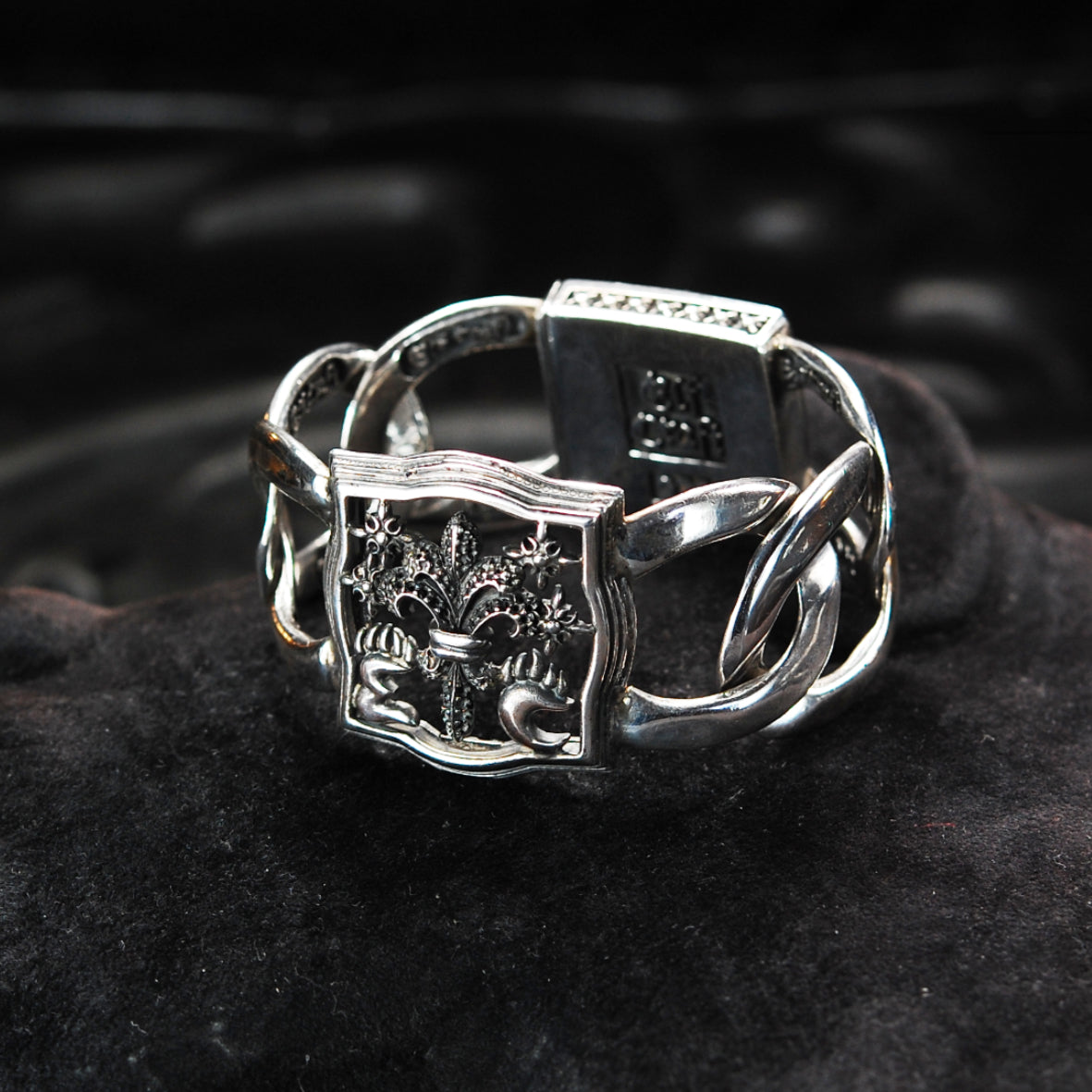 Silver Bracelet BAROQUE and LILY Open