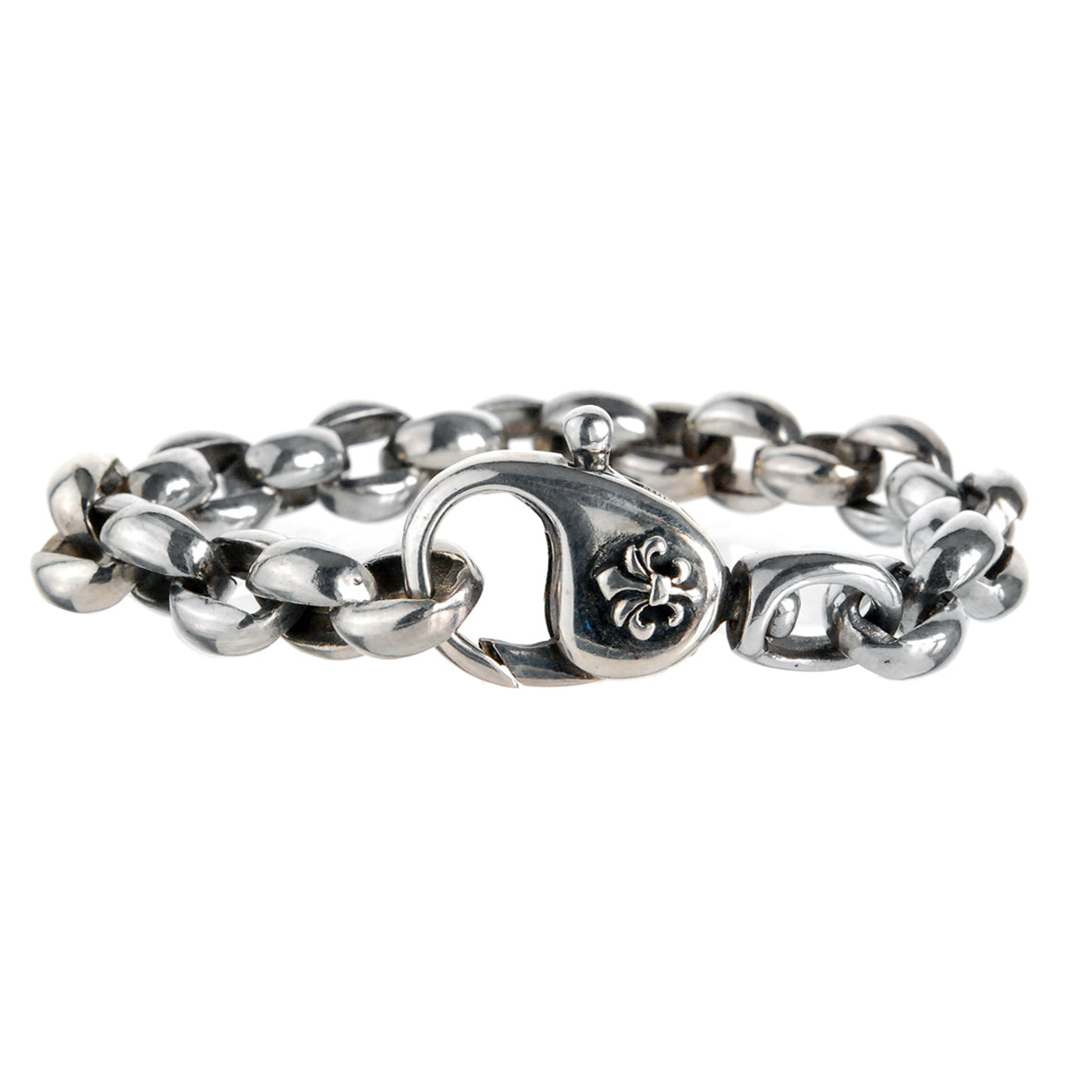 Silberarmband PEA CHAIN M mit LILY-Schloss