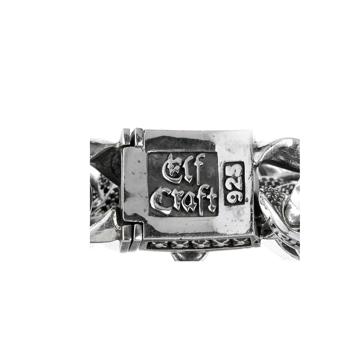 Silver Bracelet SKULL L Pave and Chain Royal L