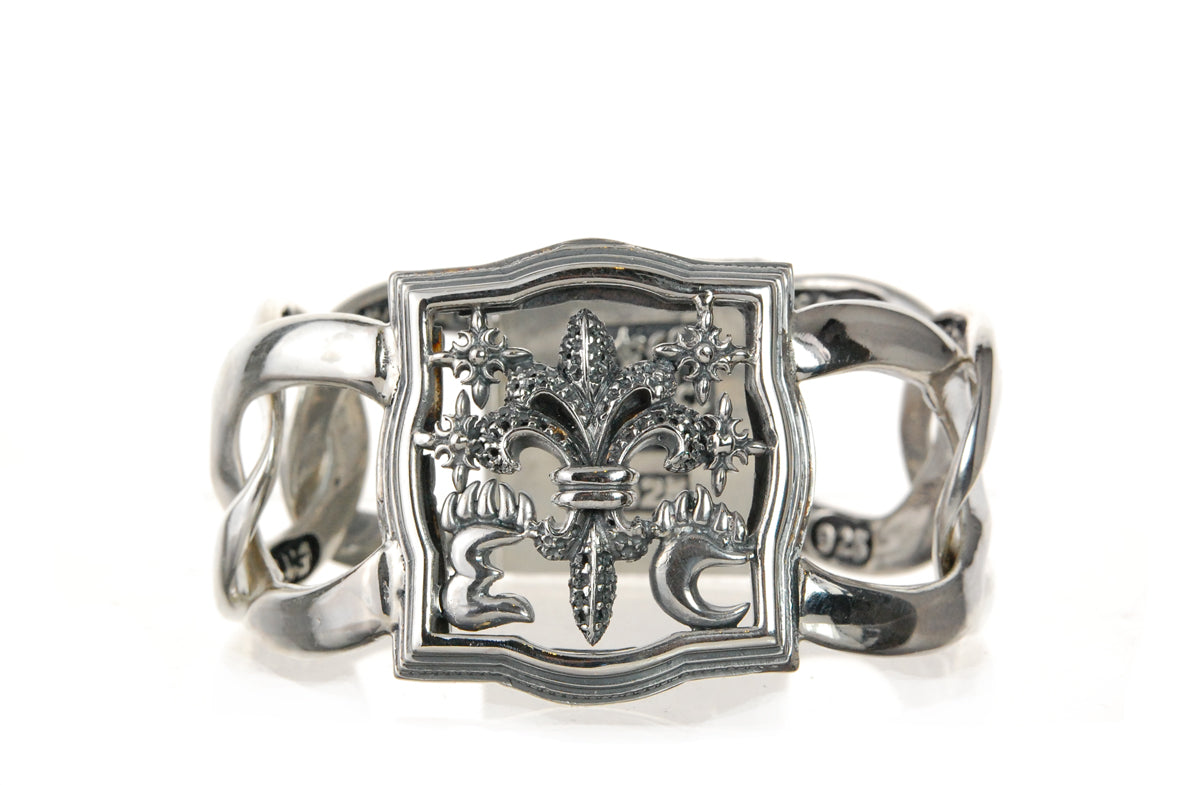Silver Bracelet BAROQUE and LILY Open
