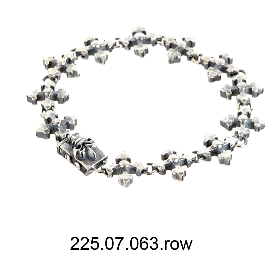 Silberarmband BLADES CROSS Row