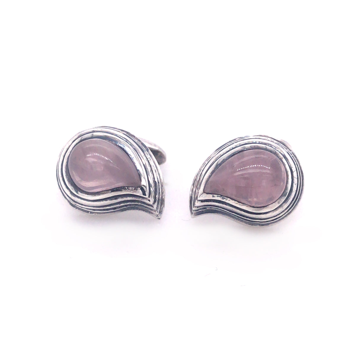 Silver Cufflinks Elfin King PAISLEY