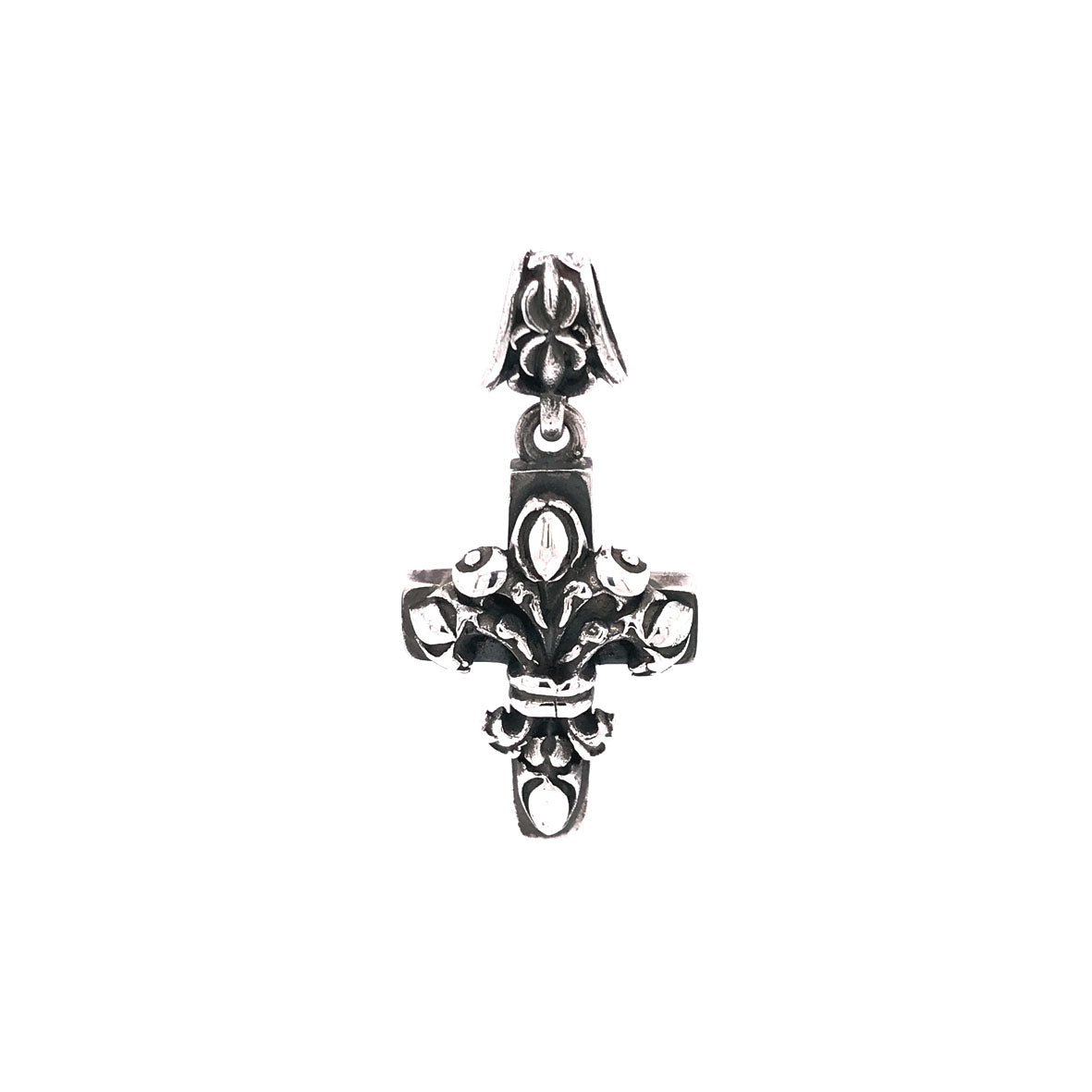 Silberanhänger LILIE AM KREUZ S Garten bei Nacht