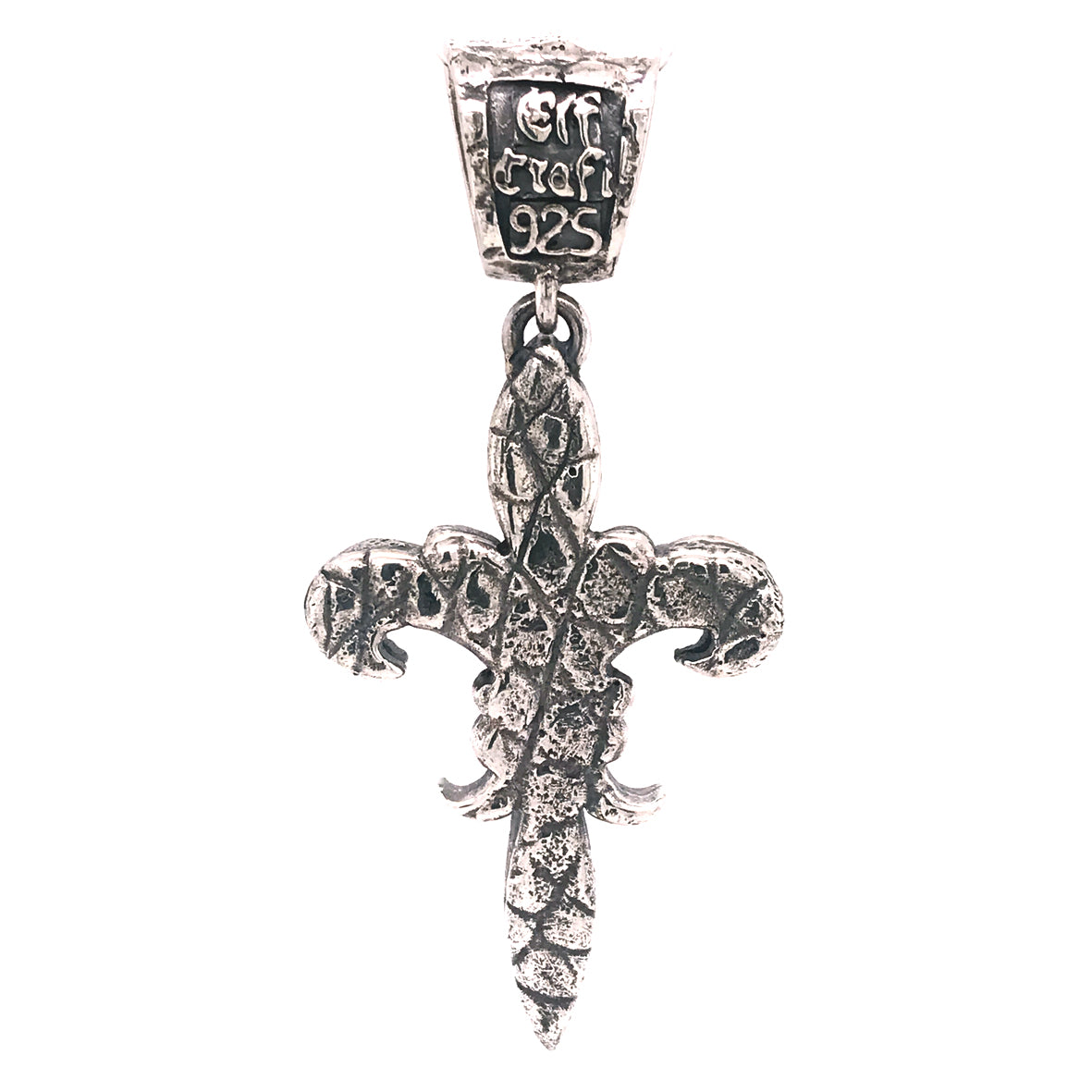 Silver Pendant CROCO LILY M