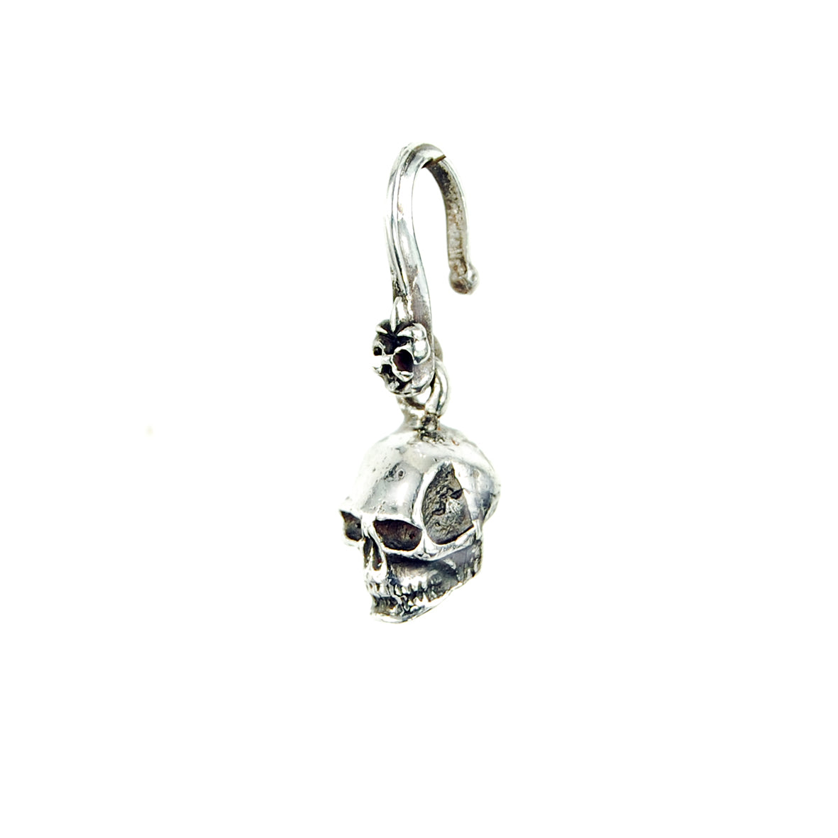 Silver Pendant SKULL XS with Lily Hook