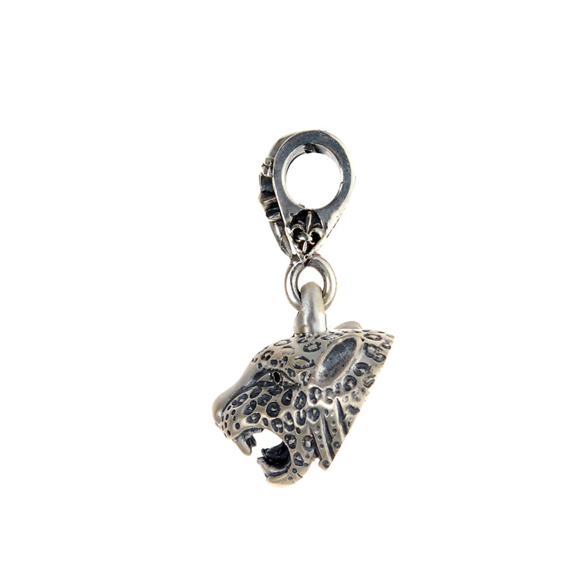 Silver Pendant LEOPARD HEAD M