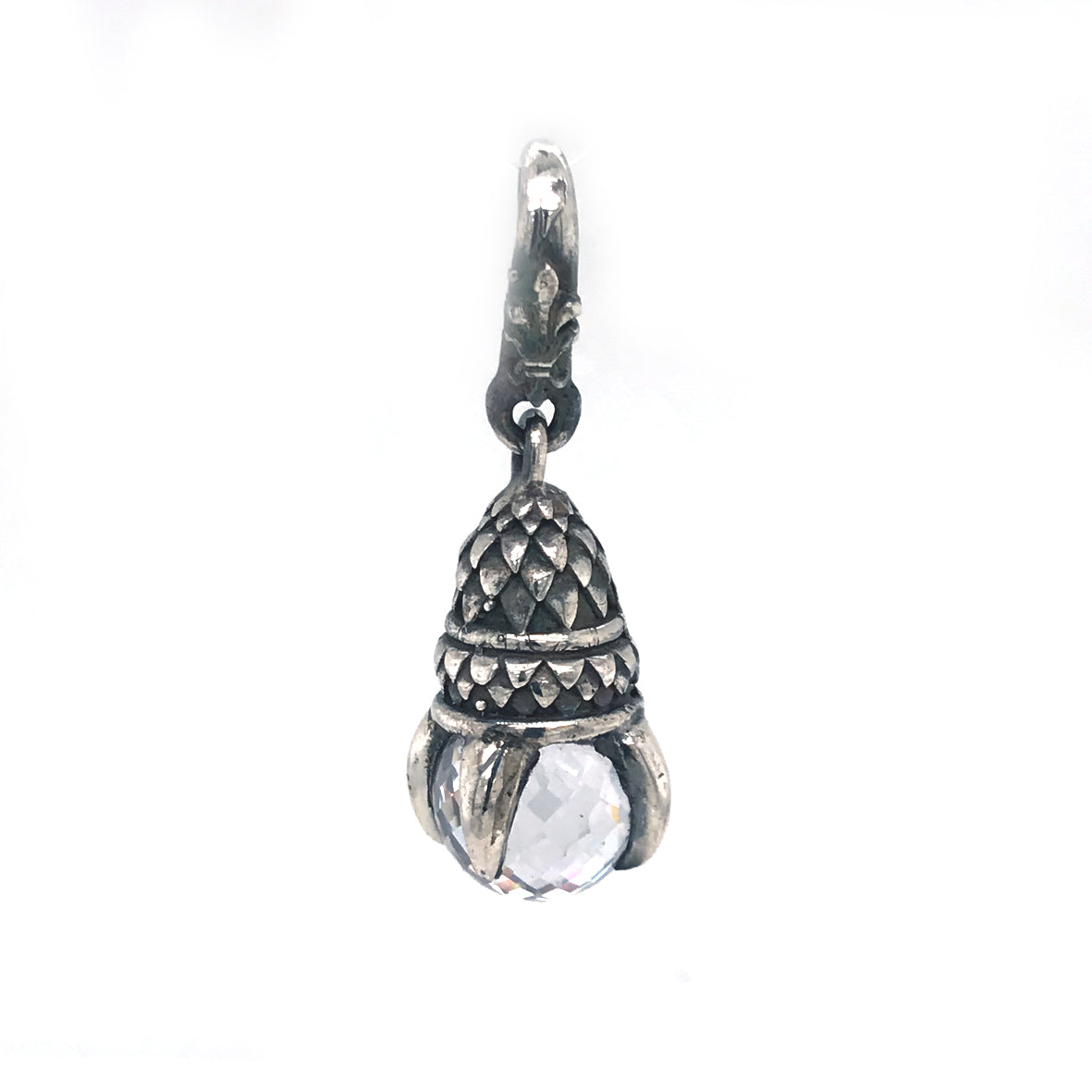 Silver Pendant DRAGON CLAW XS with Stone