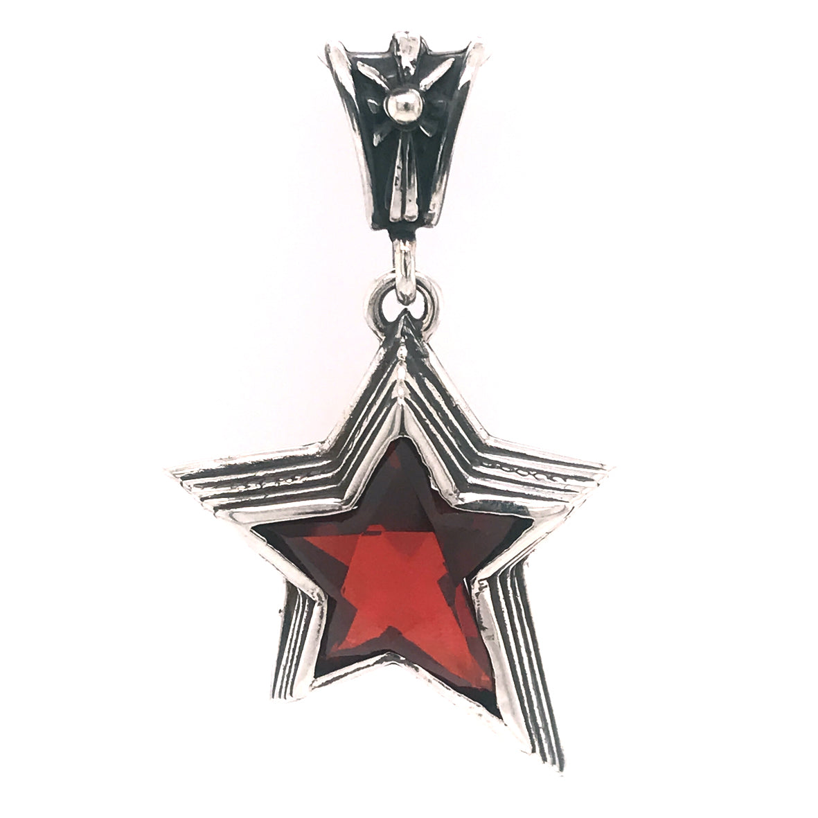 Silver Pendant SHOOTING STAR M 35mm Morning Star Loop