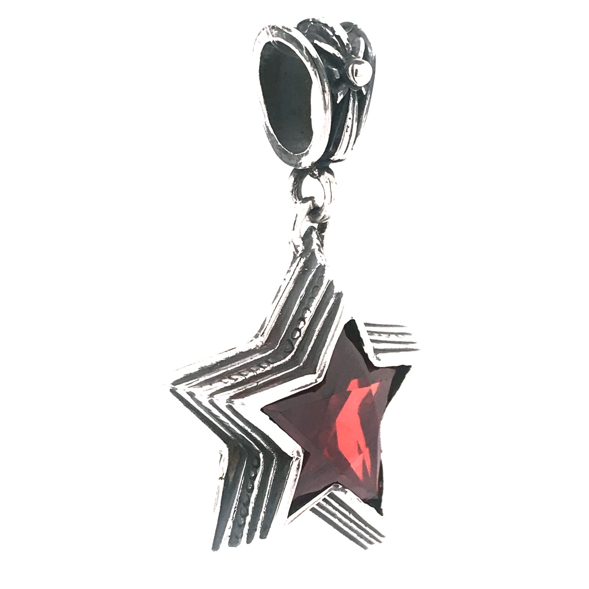 Silver Pendant SHOOTING STAR M 35mm Morning Star Loop