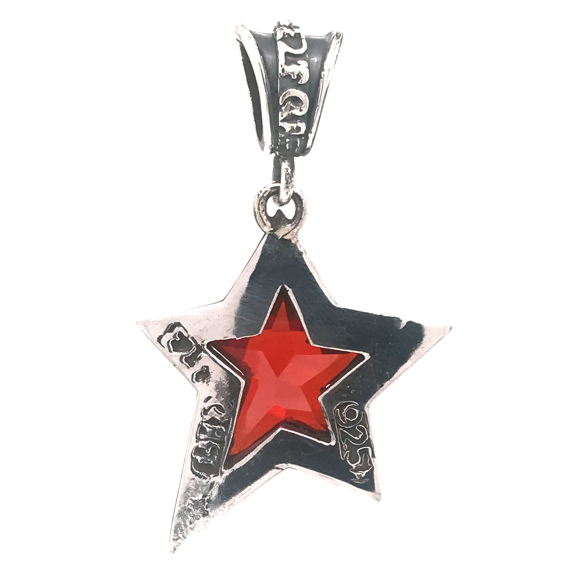 Silver Pendant SHOOTING STAR M 35mm Morning Star Loop