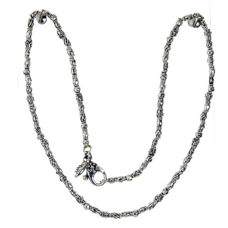 Silver Neckband TUBES with Elfin LILIES Dragon Scales Spirals Stars