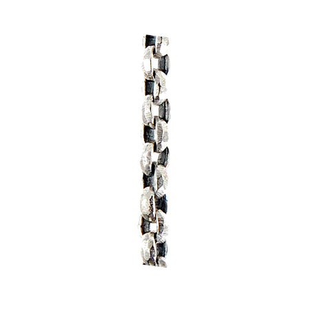 Silver Neckchain PEA s Chain S Rough Faceted