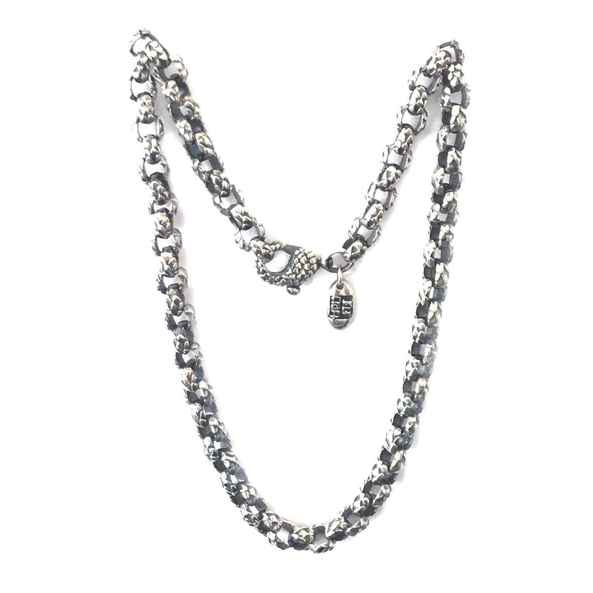 Silver Neckchain PEA s Chain S with Dragon Scales