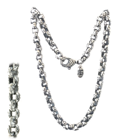 Silver Neckchain PEA s Chain S with Dragon Scales