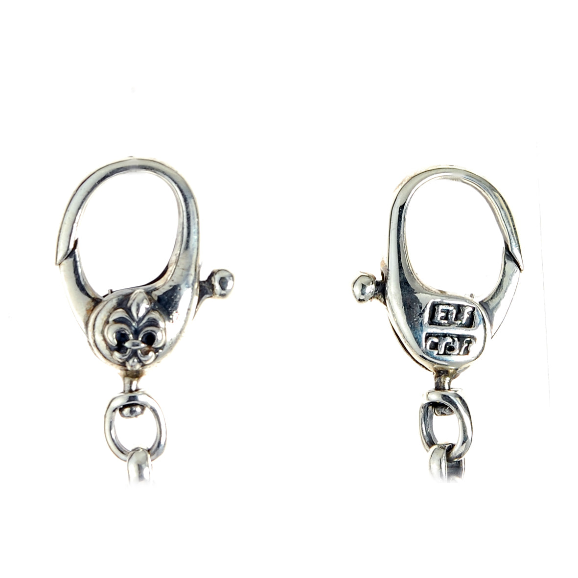 Silver Peas Walletchain with Morning Star Balls