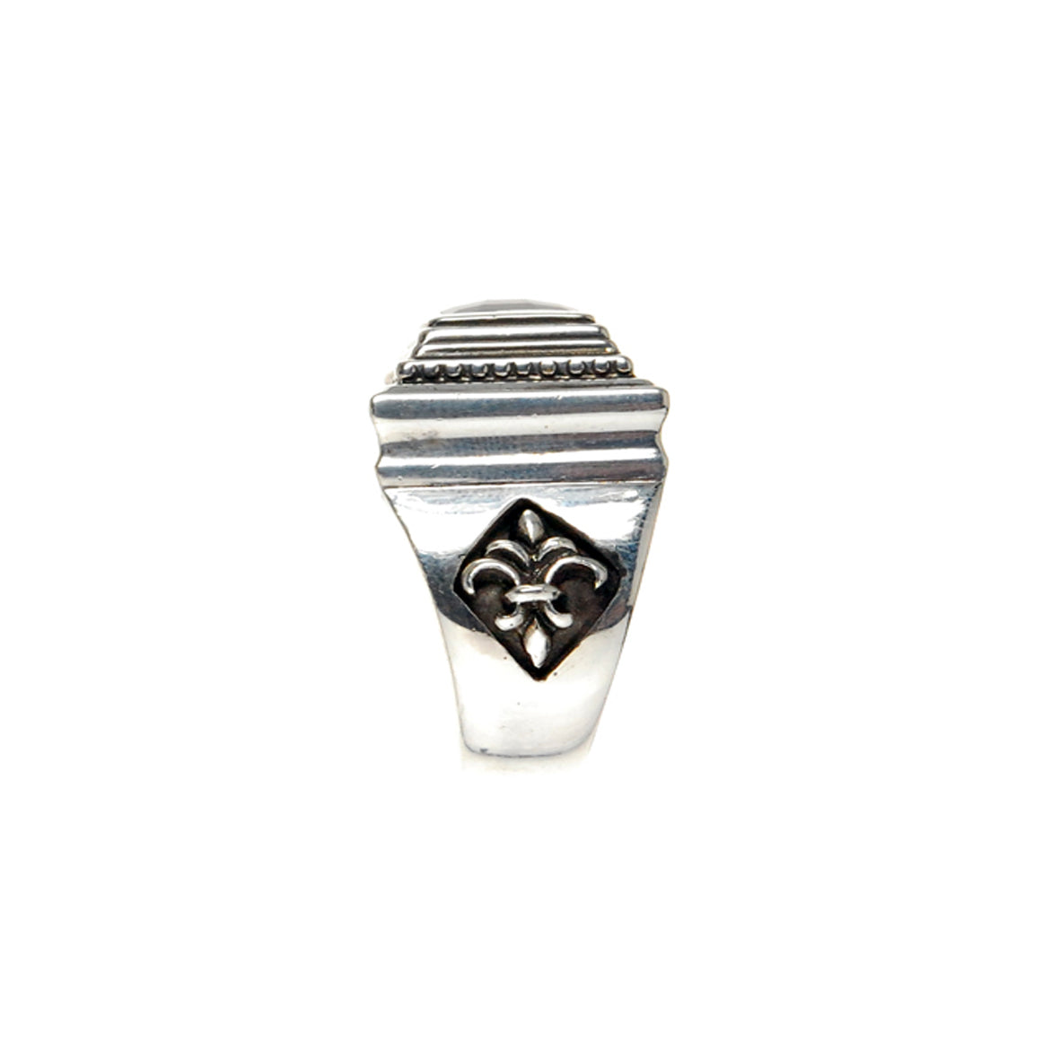 Silver Ring ELFIN CAREE on Lilies Band